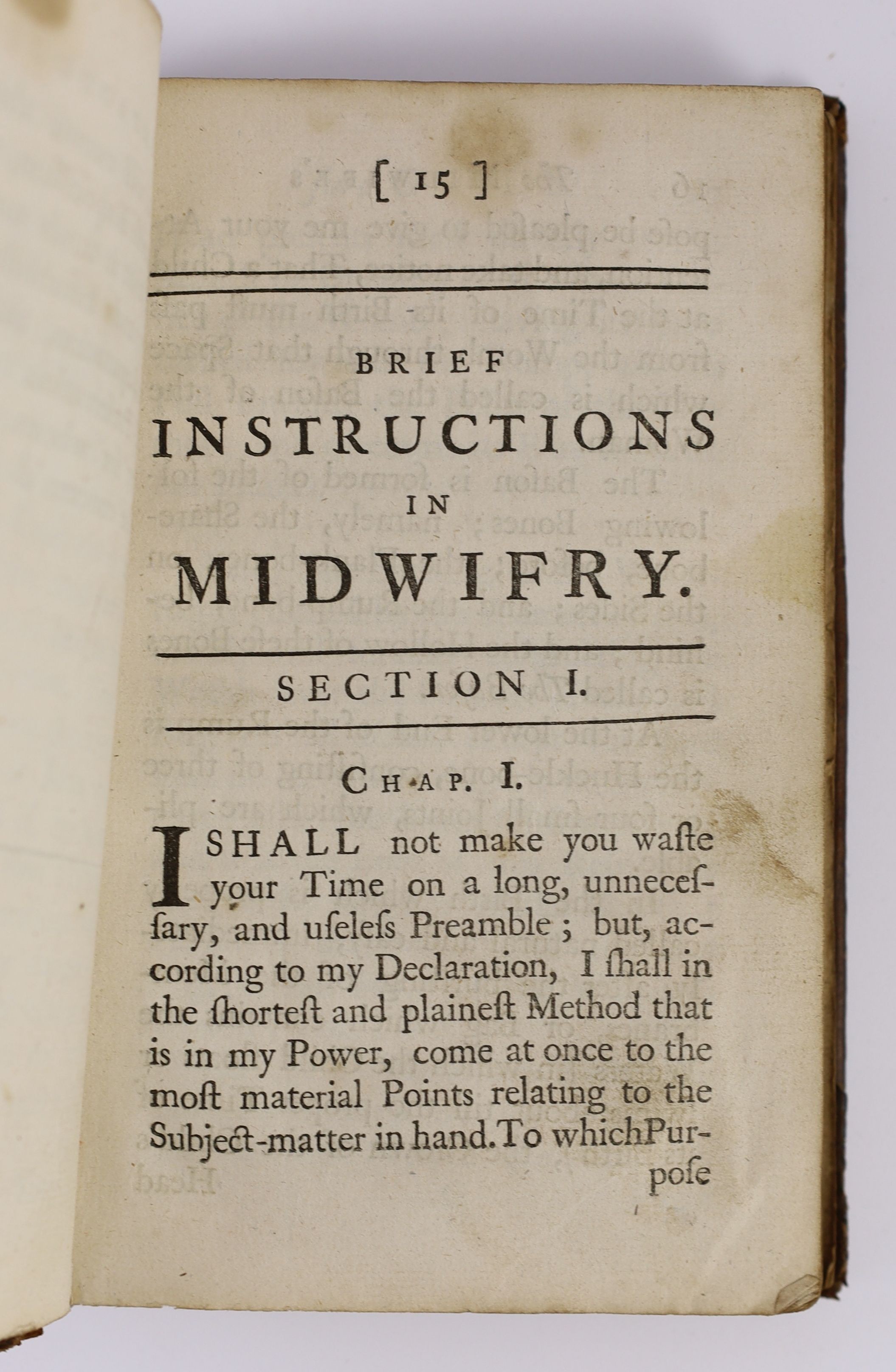 Counsell, George - The London New Art of Midwiry: or, the Midwife’s Sure Guide, 12mo, calf, with 2 engraved plates, W. Anderson, London, 175